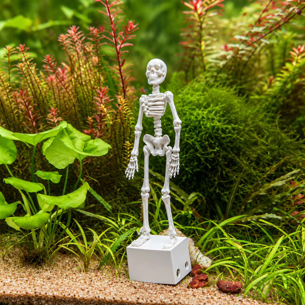 Dancing Skeleton Aquarium Bubble Ornament