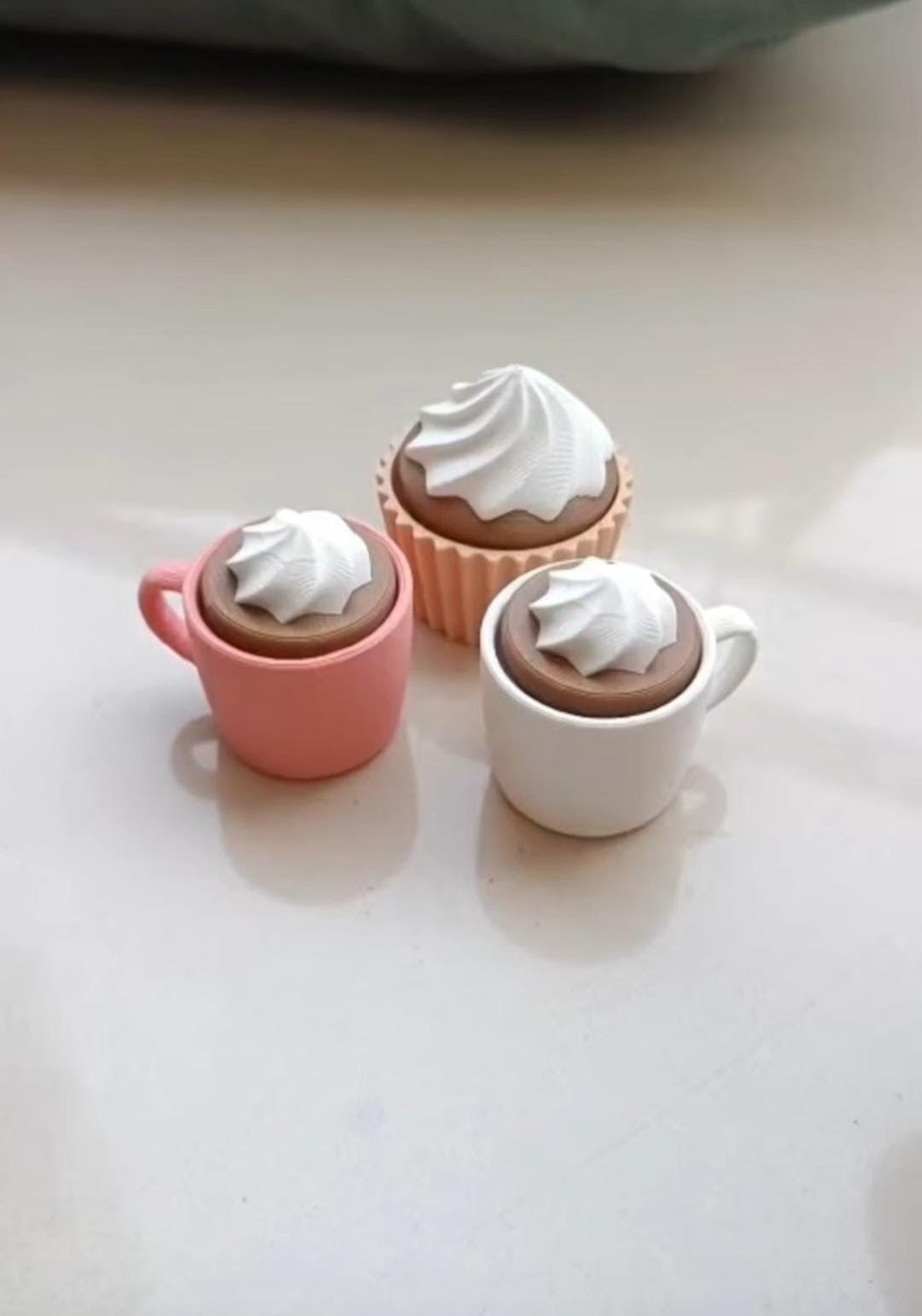Coffee mug Clicker Keychain