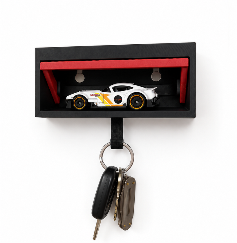 Die-cast car Garage key hanger