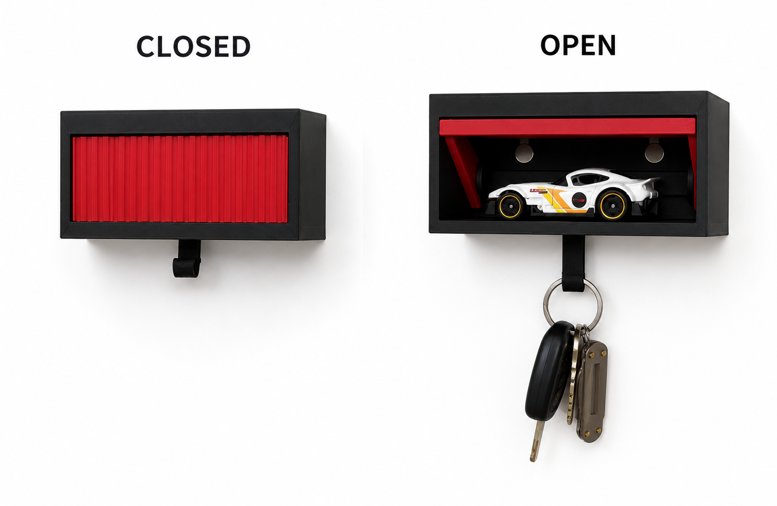 Die-cast car Garage key hanger