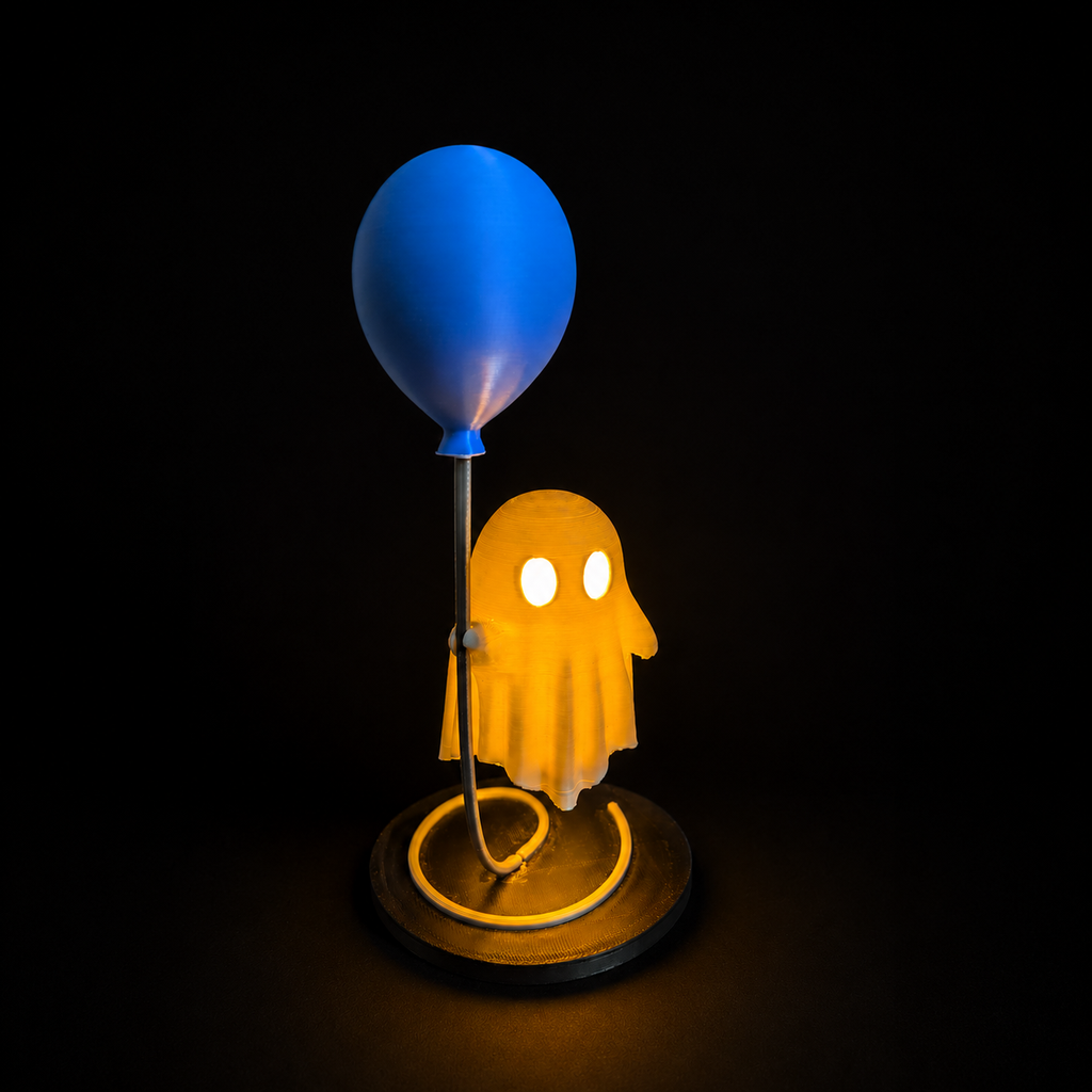 Ghost balloon lamp