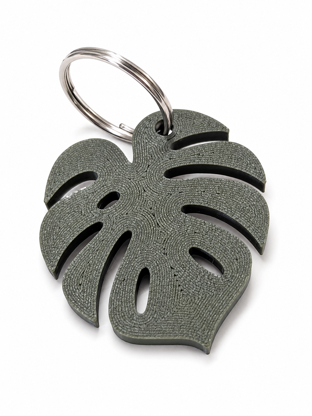 Monstera Keychain