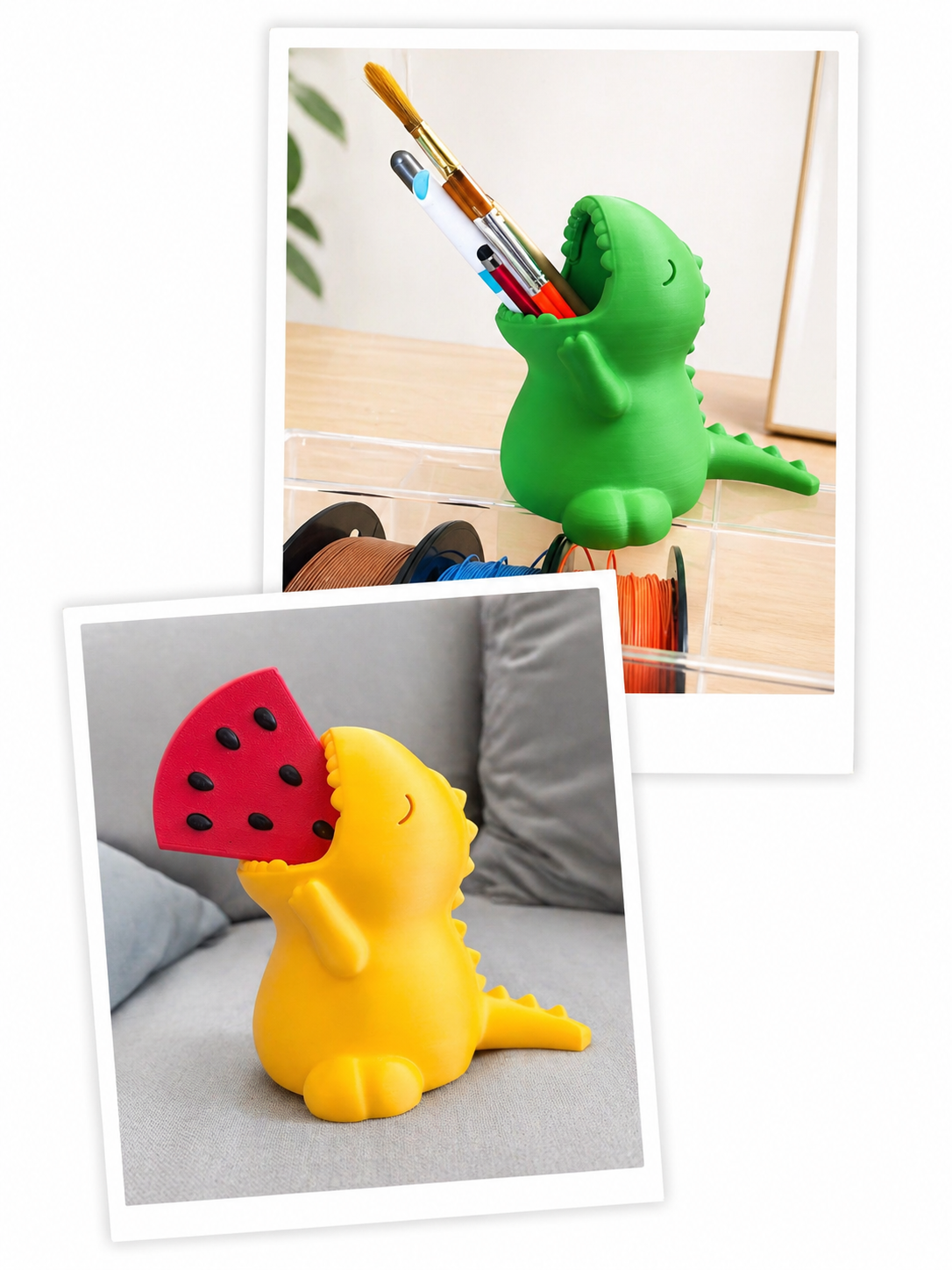 Multi purpose Dino box (pen holder, toothbrush holder)