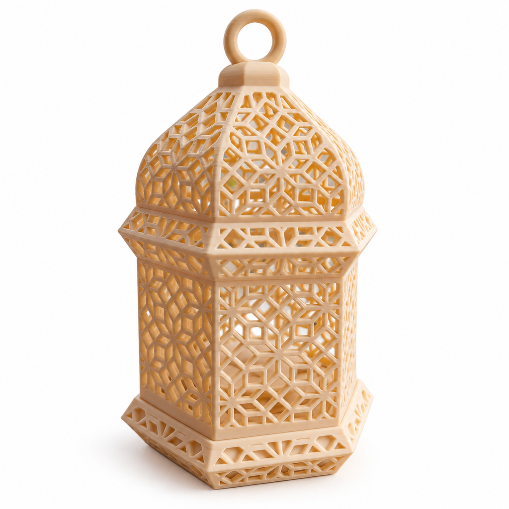 Geometric Moroccan LED Lantern