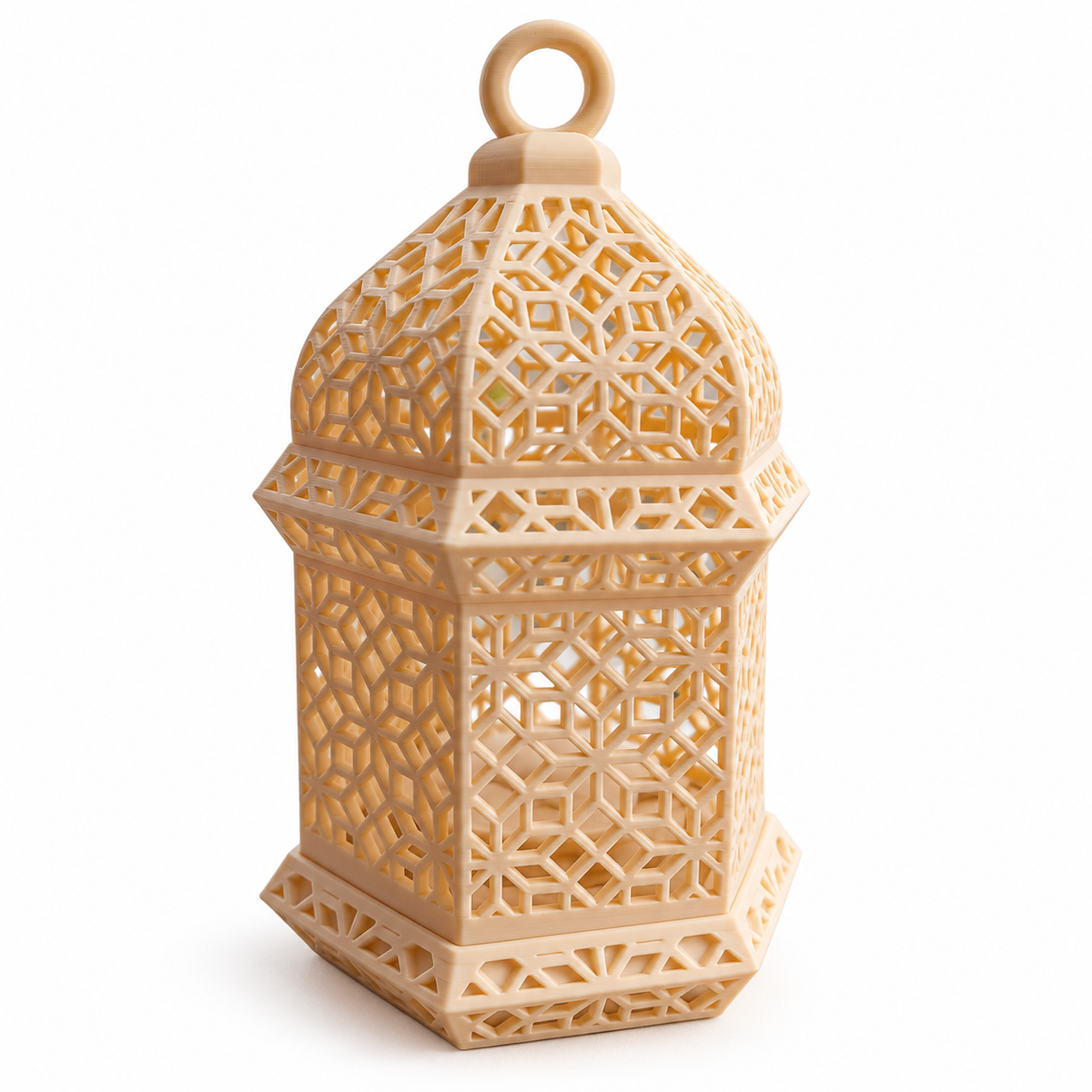 Geometric Moroccan LED Lantern