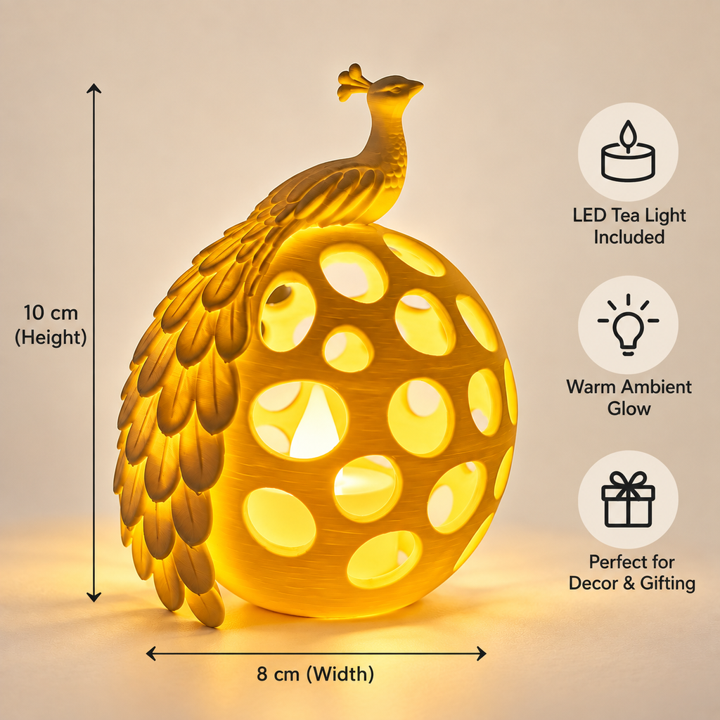 Peacock LED Decor Lamp
