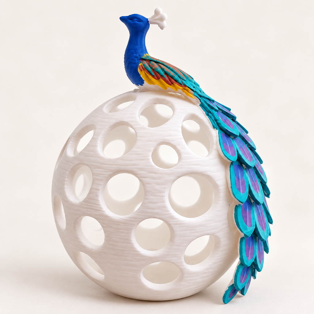 Peacock LED Decor Lamp