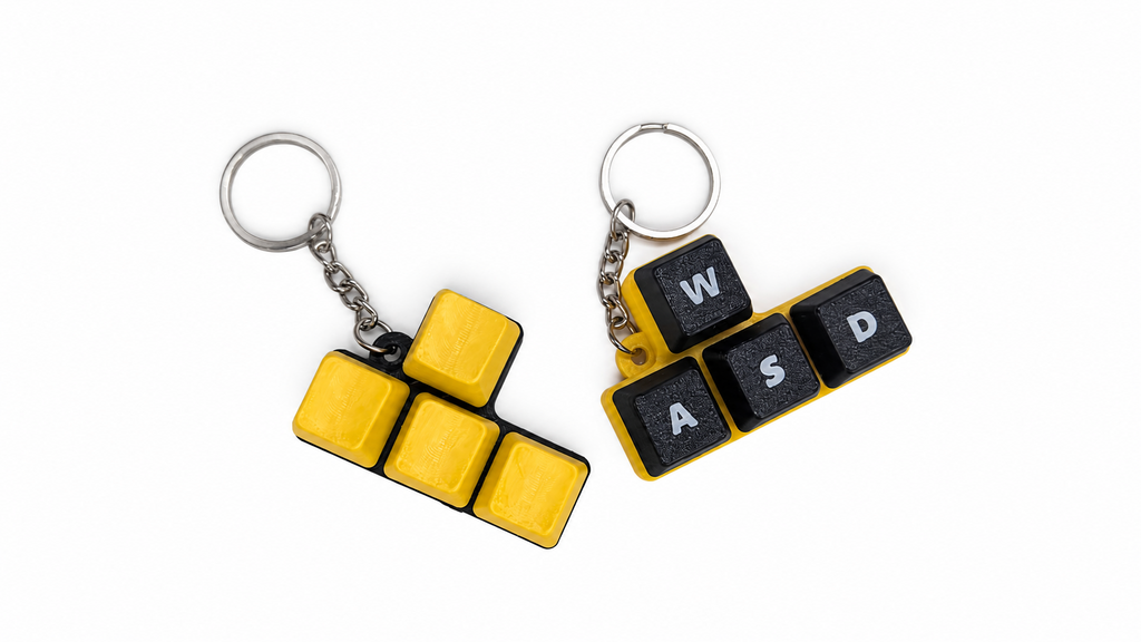 WASD Mechanical Keycap Keychain