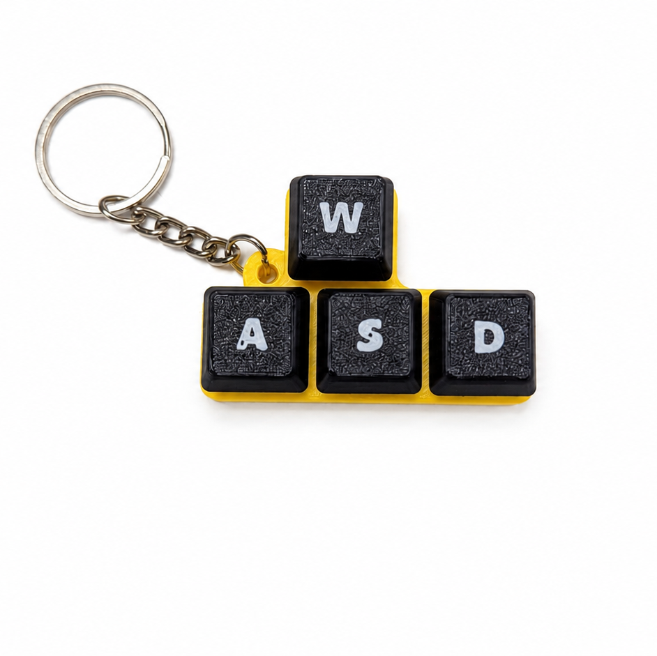 WASD Mechanical Keycap Keychain