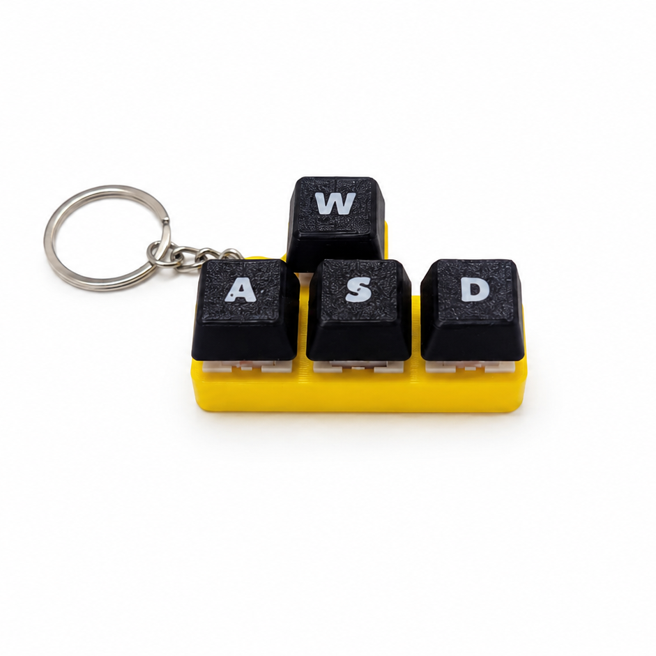 WASD Mechanical Keycap Keychain